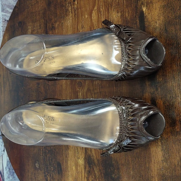 Guess by Marciano Leather Peep-toe Heels - Picture 2 of 16